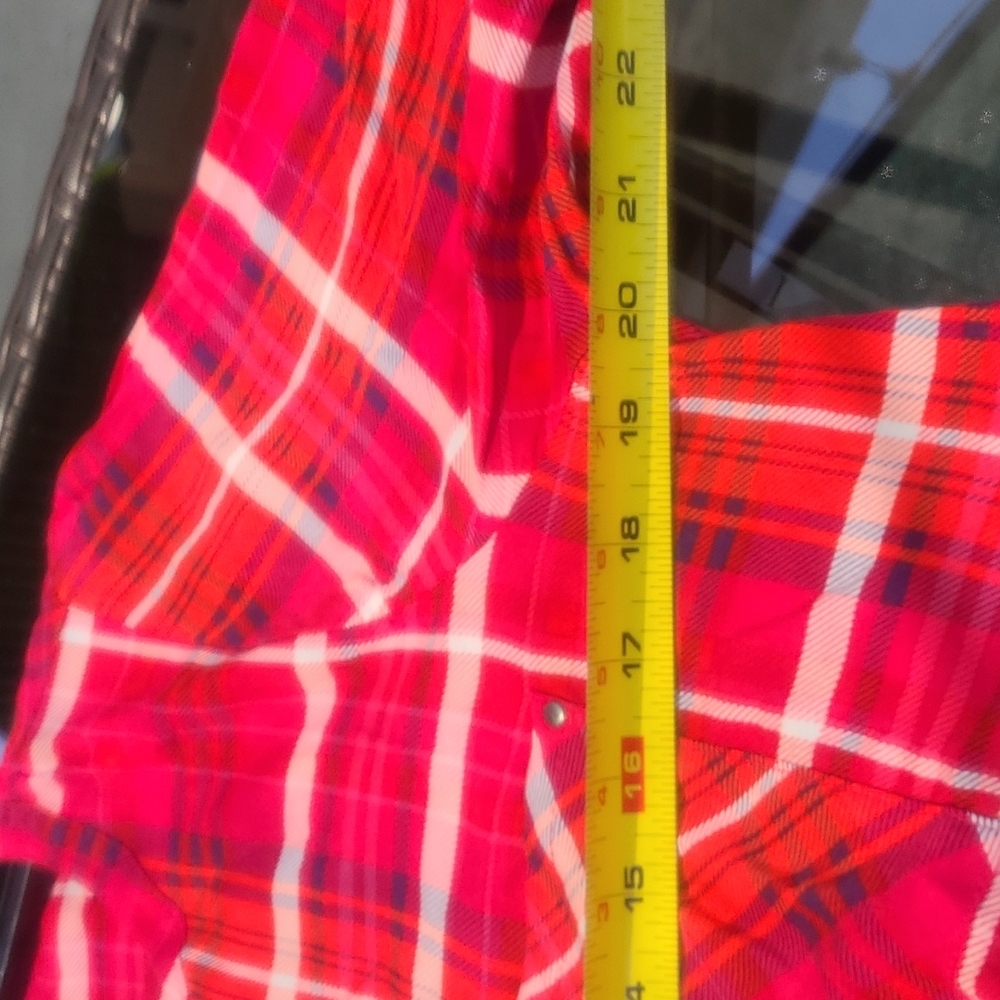 NWT Torrid Zip Front Plaid Challis Shirt Dress Red Size 0x 12 - Picture 11 of 14